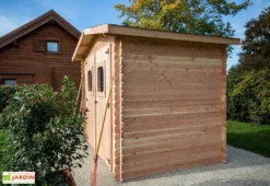 Abri De Jardin En Bois Douglas 28 Mm – 6,33 M² : 2,19 X 2,89 M -Refuge Jardin abri bois douglas 28mm 5m2 dommar habrita