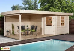 Abri Design Fides 3 (Plusieurs Tailles) 28mm -Refuge Jardin abri bois fides 3 brut 1