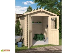 Abri De Jardin En Bois D’épicéa FSC – 220 X 220 X 214 Cm