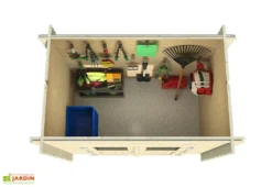 Abri De Jardin En Bois D’épicéa FSC – 230 X 120 X 204 Cm -Refuge Jardin abri de jardin bois d epicea