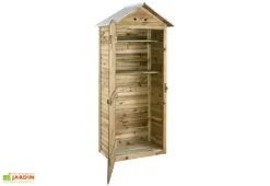 Armoire De Jardin En Bois Simia - 90 X 58 X 204 Cm -Refuge Jardin abri de jardin bois simia jardipolys 1