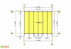 Abri De Jardin Bois Oxford (499x399x256) -Refuge Jardin abri de jardin en bois oxford 2