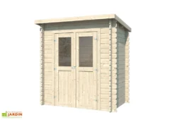 Abri De Jardin En Bois D’épicéa FSC – 230 X 120 X 204 Cm -Refuge Jardin abri de jardin en madriers de bois