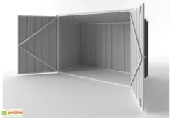 Coffre Multifonctions En Métal Anticorrosion 0,35 Mm 1 X 2 M -Refuge Jardin abri de jardin velo metal