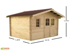 Abri De Jardin Bois 42 Mm (300x350x247cm) -Refuge Jardin abri jardin bois 42mm 300x350cm