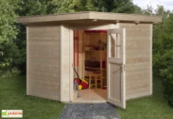 Abri Jardin Bois D'Angle Quinta 21mm (239x235) -Refuge Jardin abri jardin bois angle 21mm quinta bois brut