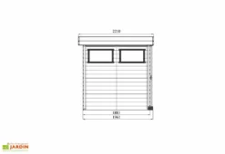 Solid Abri De Jardin Bois Lund 19 Mm (267x188) -Refuge Jardin abri jardin bois cube 3