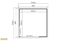 Abri De Jardin En Bois D’épicéa Brut Domeo 1 Plus (9 M²) -Refuge Jardin abri jardin bois domeo 1 plus 3