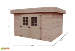 Abri De Jardin En Bois D’Épicéa Brut 11 M² -Refuge Jardin abri jardin bois epicea brut 11 m 1