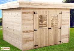 Abri De Jardin En Bois D’Épicéa Brut 11 M²