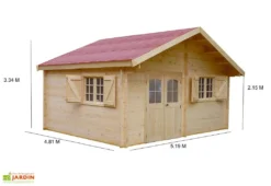Abri De Jardin En Bois D’Épicéa Brut 24 M² -Refuge Jardin abri jardin bois epicea brut 24 m 2