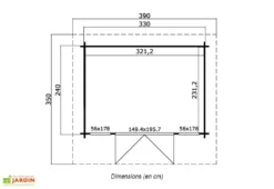 Abri De Jardin En Bois D’Épicéa Brut Barbados Mini 7 M² -Refuge Jardin abri jardin bois epicea brut barbados mini 7 m 2