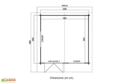 Abri De Jardin En Bois D’Épicéa Brut Norderney 3 (14 M²) -Refuge Jardin abri jardin bois epicea brut norderney 3 14 m 2