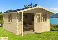 Abri De Jardin En Bois D’Épicéa Brut Norderney 3 (14 M²)