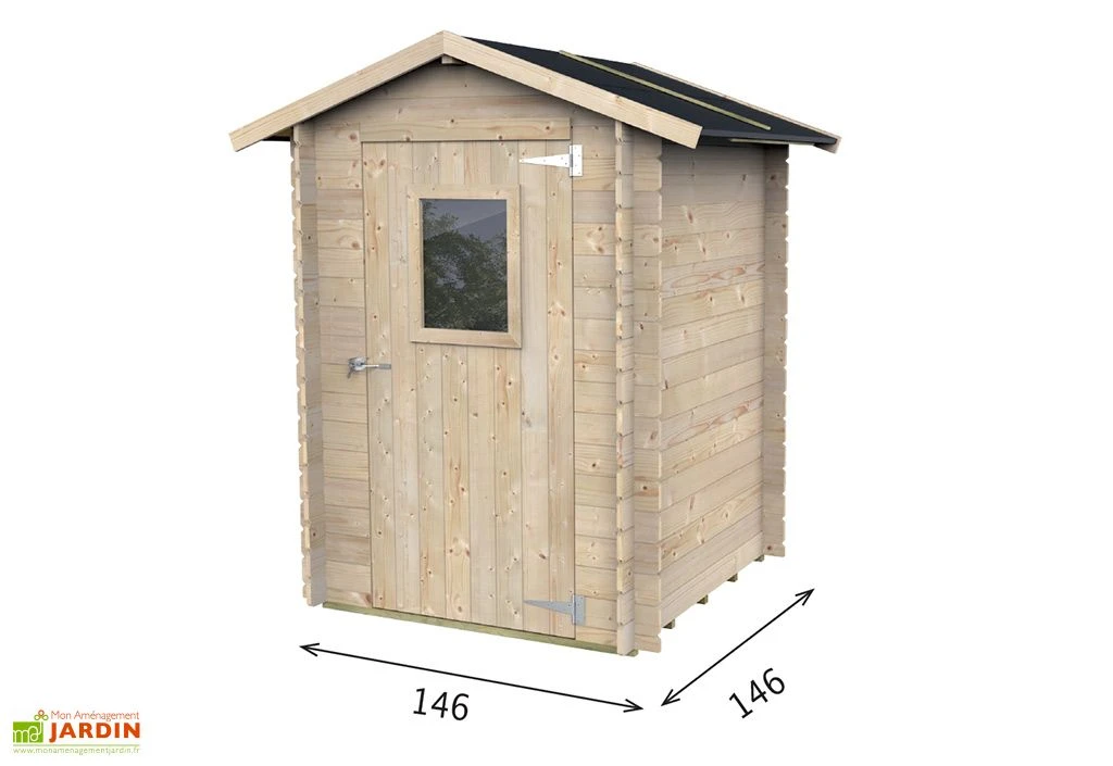 Abri De Jardin En Bois Brut 19 Mm - Hobby 2 Abri De Jardin En Bois Brut 19 Mm - Hobby – Image 2