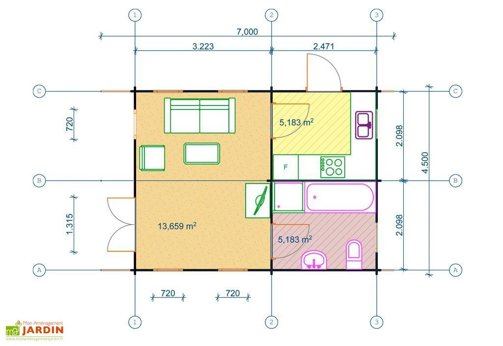 Bungalow Bois Nottingham (450x600x243) 2 Bungalow Bois Nottingham (450x600x243) – Image 2