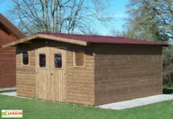 Abri De Jardin En Bois D’épicéa Traité Thermabri – 16 M²