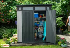 Keter Abri De Jardin PVC Brossium Monopente 77 (216 X 216) -Refuge Jardin abri jardin brossium keter polypropylene 4m