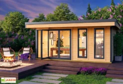 Abri De Jardin En Bois D’épicéa Brut Domeo 8 Plus – 20 M²