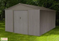 Abri De Jardin En Métal Look Bois Vieilli 13,51 M²