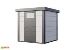 Abri De Jardin En Métal Eleganto – 4,3 M² -Refuge Jardin abri jardin metal eleganto 4 3 m gris blanc