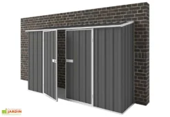 Abri De Jardin En Métal à Adosser 0,35 Mm Compact 0,75 X 3 M