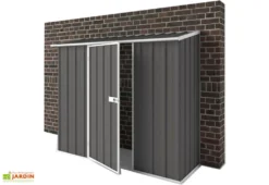 Abri De Jardin En Métal à Adosser 0,35 Mm Compact 0,75 X 2,25 M