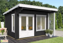 Abri De Jardin Moderne En Bois D’épicéa Brut Aston – 15,6 M² -Refuge Jardin abri jardin moderne bois peint aston