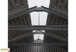 Lifetime Abri De Jardin En Polyéthylène Imitation Bois Et Acier Inox 4,5 M² -Refuge Jardin abri jardin polyethylene imitation bois acier inox 45m 1