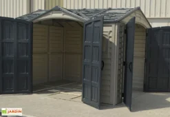 Abri De Jardin En PVC Duramax 8 M² – Apex 10 X 8 Gris Anthracite -Refuge Jardin abri jardin pvc duramax darkgrey apex 10x8 8m2 1