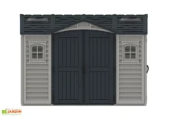 Abri De Jardin En PVC Duramax 8 M² – Apex 10 X 8 Gris Anthracite -Refuge Jardin abri jardin pvc duramax darkgrey apex 10x8 8m2 6