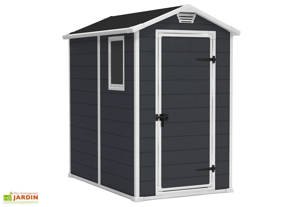 Abri De Jardin En Résine Premium 46S Anthracite – 2,4 M² 1 Abri De Jardin En Résine Premium 46S Anthracite – 2,4 M²