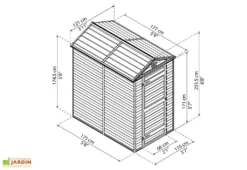 Abri De Jardin Skylight 2,1 M² Ambre | Palram - Canopia -Refuge Jardin abri jardin skylight ambre 2m2 palram canopia