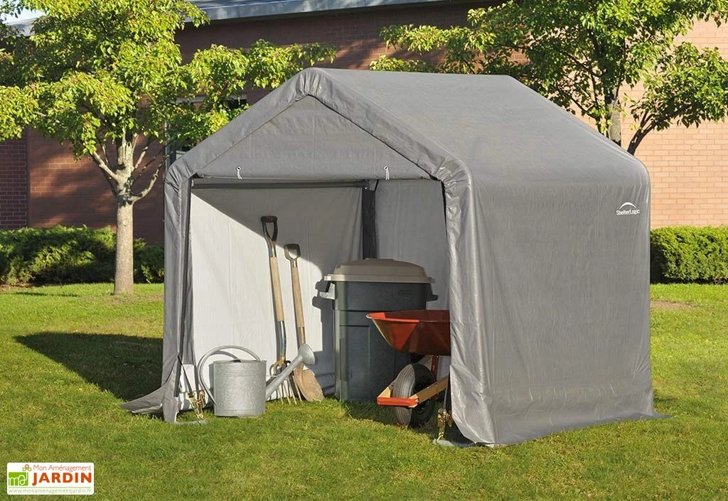 Abri De Jardin Souple En Acier Et Polyéthylène 3 M² 5 Abri De Jardin Souple En Acier Et Polyéthylène 3 M² – Image 5