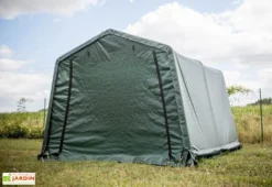 Abri De Jardin En Toile Renforcée Avec Porte Amovible - 305 X 305 Cm -Refuge Jardin abri jardin toile polyethylene structure acier epoxy 305x305x244cm etanche porte amovible 3