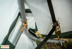 Abri De Jardin En Toile Renforcée Avec Porte Amovible - 305 X 305 Cm -Refuge Jardin abri jardin toile polyethylene structure acier epoxy 305x305x244cm etanche porte amovible 5