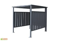 Refuge Jardin -Refuge Jardin abri velo acier anthracite