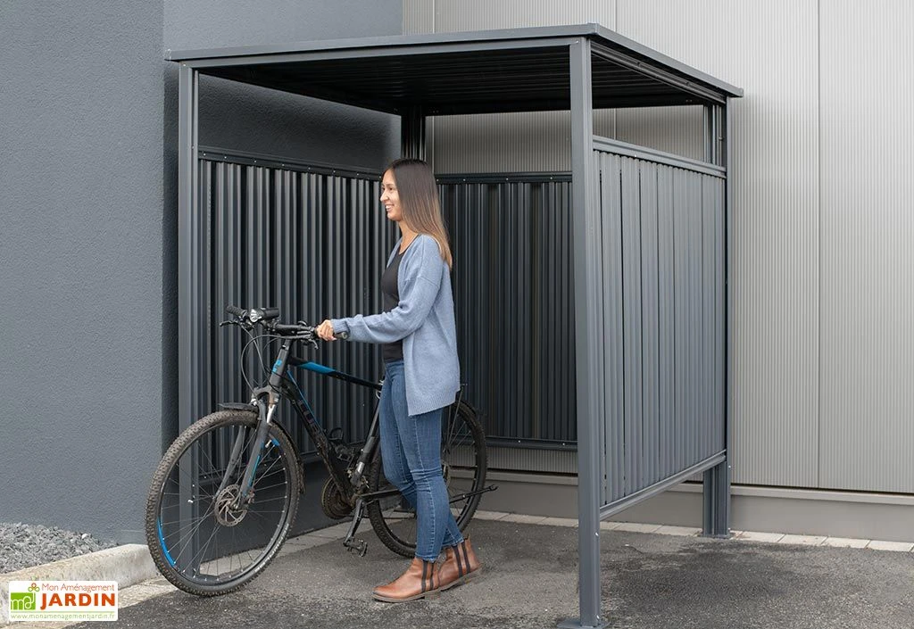 Abri à Vélo En Acier Anthracite 3,6 M² 4 Abri à Vélo En Acier Anthracite 3,6 M² – Image 4