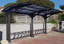 Refuge Jardin 42 Abri à Vélos Pour Collectivités En Acier Galvanisé Et Polycarbonate Larus