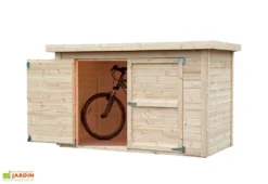 Refuge Jardin -Refuge Jardin abri velos bois sapin brut cykel