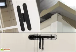 Abri De Jardin Mural En PVC Evo 100/1 Beige (82x122cm) 5 Abri De Jardin Mural En PVC Evo 100/1 Beige (82x122cm) -Refuge Jardin abro jardin mural resine pvc evo100 garofalo 3