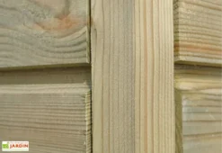 Abri De Jardin En Bois Traité Autoclave Avec Auvent -Refuge Jardin angle abri remise jardin