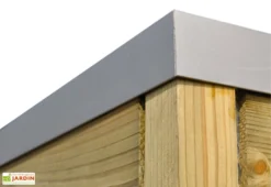 Abri De Jardin En Bois Traité Autoclave Avec Auvent -Refuge Jardin angle superieur toiture chalet jardin abri