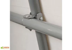 Abri De Jardin En Toile Polyéthylène Et Acier 9 M² -Refuge Jardin armature acier abri jardin toile 9m2