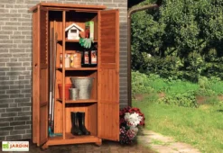 Armoire De Jardin Bois (43x80x180)