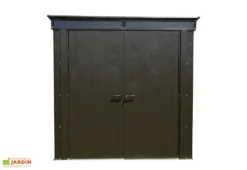 Armoire De Jardin En Acier Galvanisé 208 X 130 Cm -Refuge Jardin armoire jardin acier galvanise 208x130cm