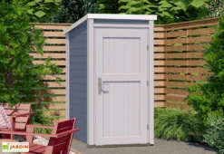 Armoire De Jardin En Bois D’Épicéa 95 X 102 X 200 Cm (4 Coloris) -Refuge Jardin armoire jardin bois epicea 95 102 200cm 2