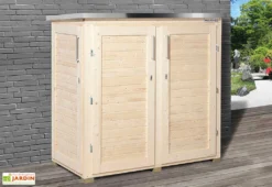Armoire De Jardin En Bois D’épicéa 1,2 M²