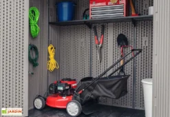 Lifetime Armoire De Jardin En Résine Effet Bois - 2,1 M² -Refuge Jardin armoire rangement exterieur lifetime