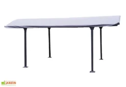 Bâche Pour Carport En Aluminium Et Toiture Polycarbonate -Refuge Jardin bache pvc carport aluminium polycarbonate 1